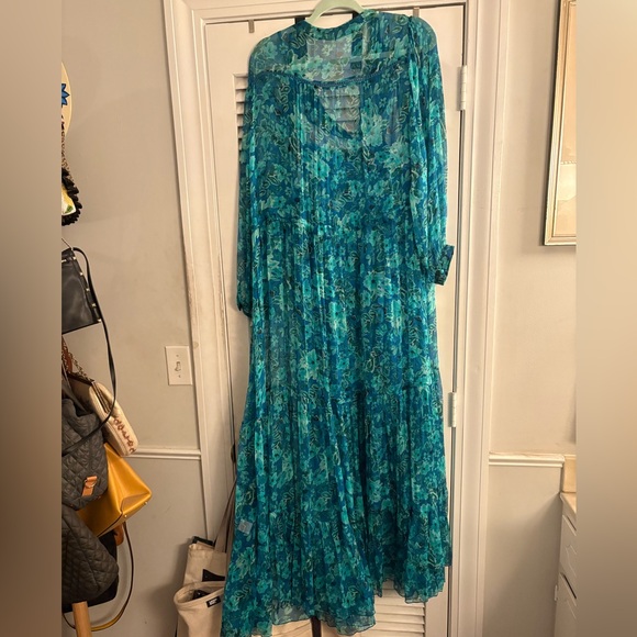 EUC Johnny Was Raquel Floral Silk Maxi Dress - Picture 3 of 5